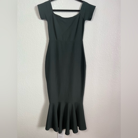Lulu's Black Midi Dress - Picture 3 of 6
